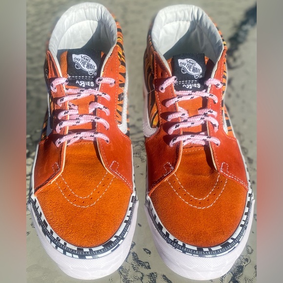 Rare Vans OG SK8-Mid Lx (Aries) Tiger Bright Men’s Size 9 Women’s Size 11 🔥🔥🔥 - Picture 2 of 16